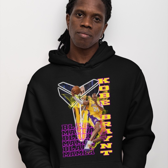 BLACK MAMBA KOBE;  BE THE BEST VERSION OF YOURSELF:: UNISEX CUSTOM HOODIE - Picture 3 of 8